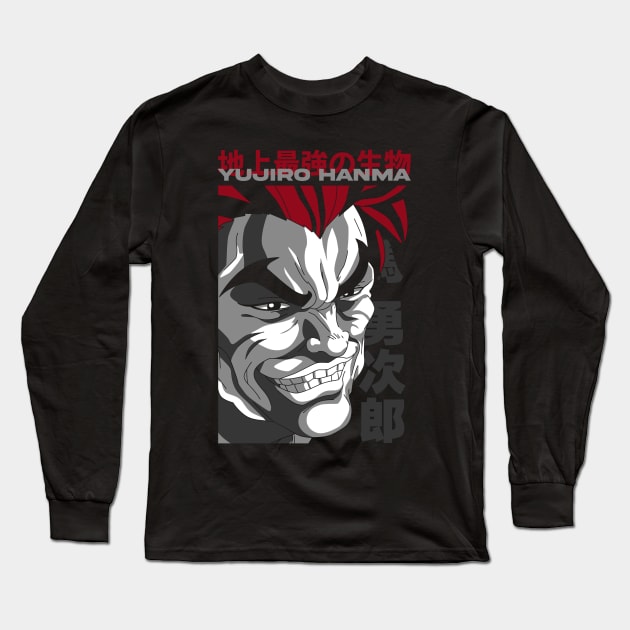 Yujiro Hanma Long Sleeve T-Shirt by NightHunter